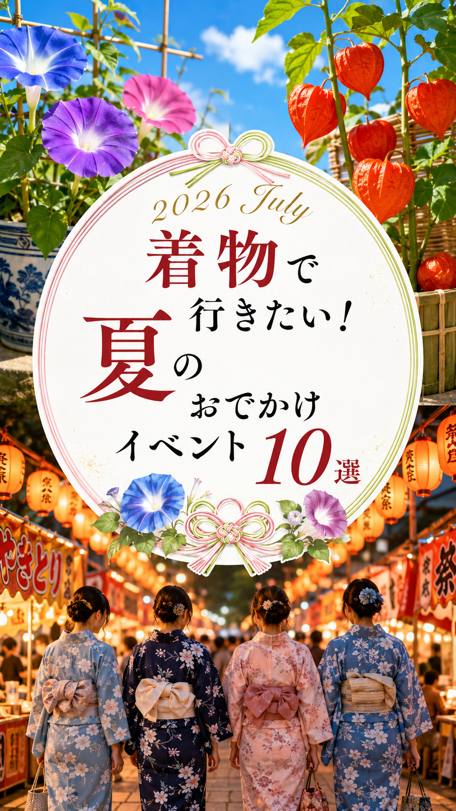 【2026年7月】着物・浴衣で行きたい！関東＆関西の夏祭り10選