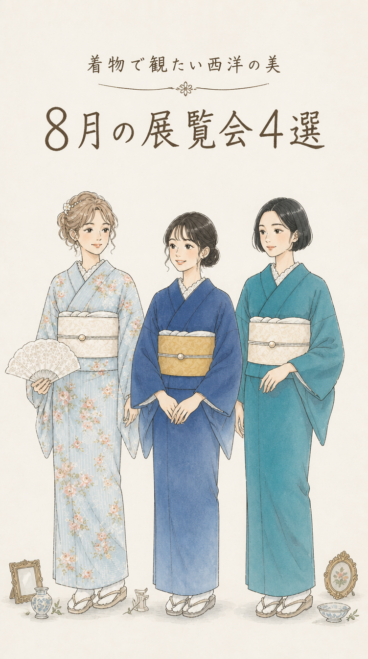 【2026年8月】着物で観たい「西洋の美」展覧会4選——マリー・アントワネットから《真珠の耳飾りの少女》まで
